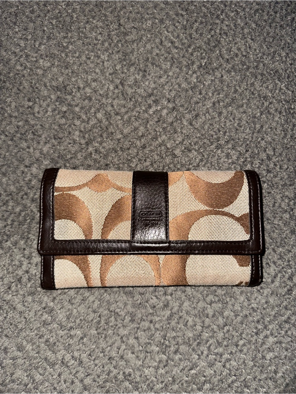 COACH Signature Brown Wallet